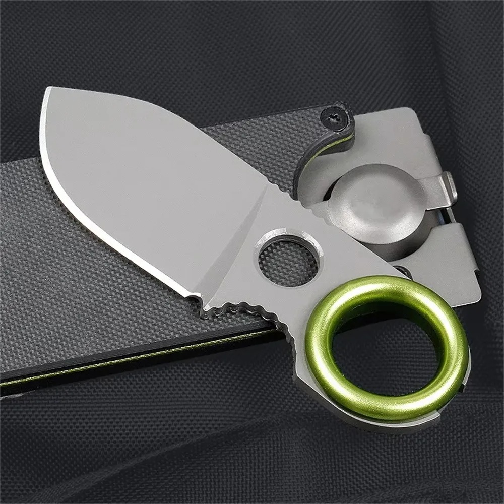 Edc Pocket Carry Fixed Blade - มีดพับขนาดเล็ก EDC ใบมีดคงที่ สแตนเลส พกพาสะดวก สำหรับแกะกล่อง