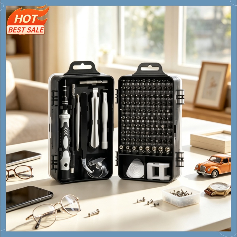 Micro Screwdriver Kit - ชุดไขควงแม่เหล็กอเนกประสงค์ 115 in 1 สำหรับซ่อมแซมอุปกรณ์ iPhone,