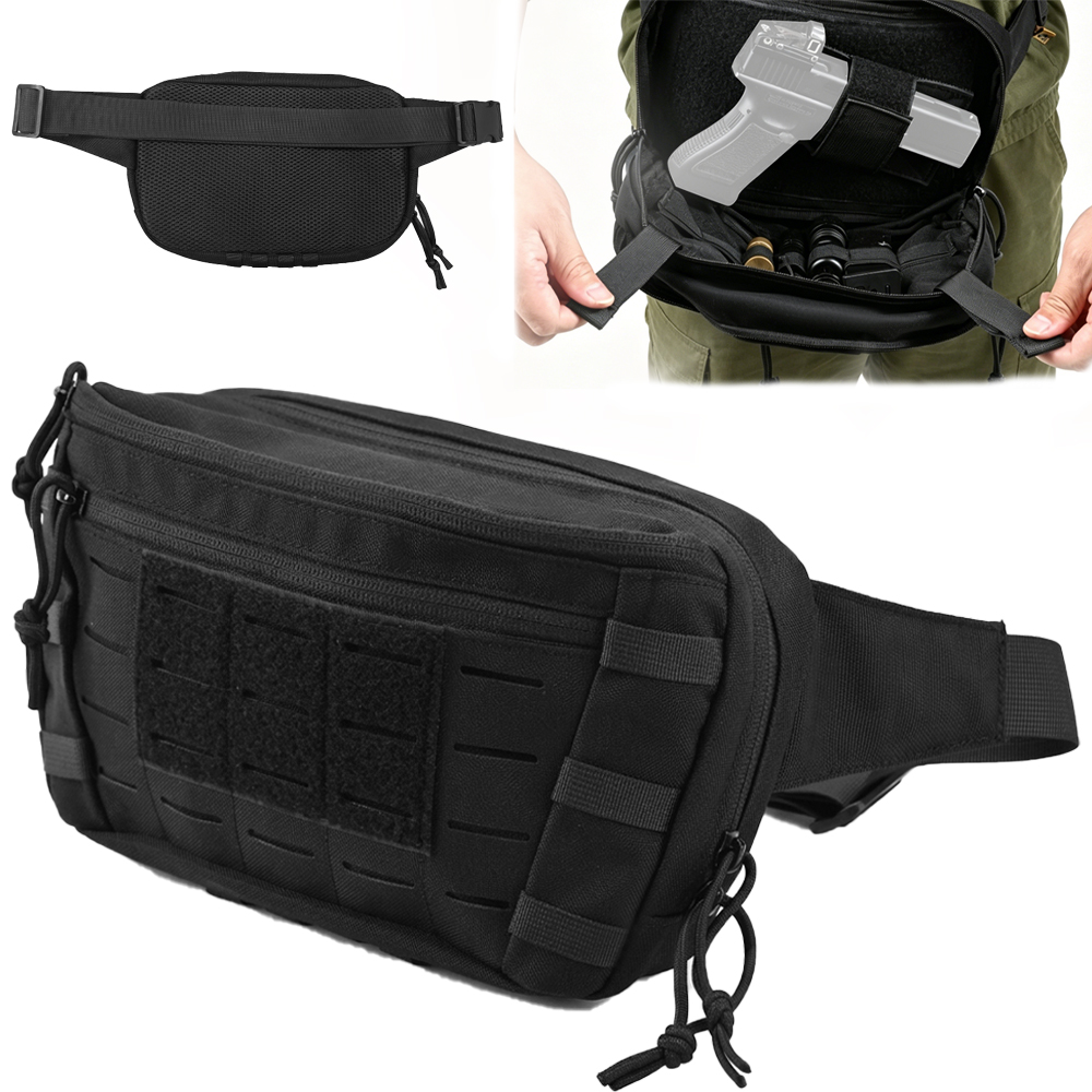 Edc Carry Pistols - กระเป๋าคาดเอวแบบยุทธวิธีสำหรับปืนพกพา ซ่อนปืนได้ กระเป๋าคาดอก กระเป๋าสะพายข้าง กระเป๋าใส่ปืนพกพา กระเป๋าใส่เครื่องมือ