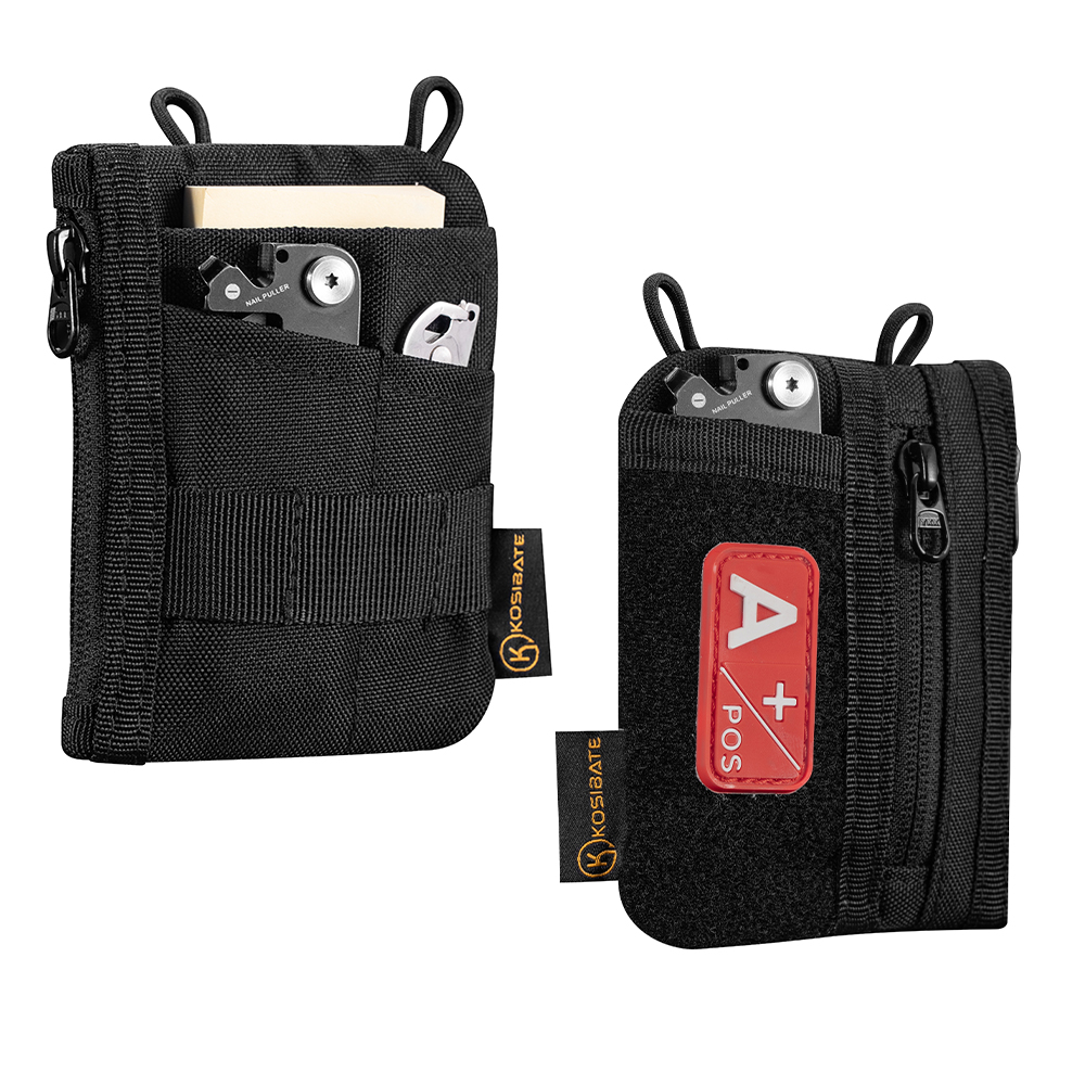 Edc Everyday Carry Gear - กระเป๋าจัดระเบียบ EDC พร้อมพื้นที่สำหรับติดแพทช์ DIY สำหรับพกพาในชีวิตประจำวัน, กระเป๋าใส่เครื่องมืออเนกประสงค์สำหรับอุปกรณ์