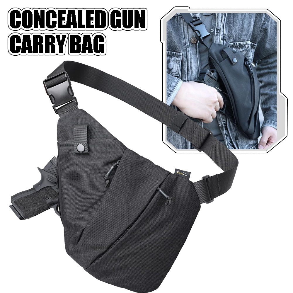 Edc Carry Pistols - ปืนปกปิดทางยุทธวิธีกระเป๋าใส่โน๊ตบุ๊คแบบพกพา Crossbody ของผู้ชายกระเป๋าสะพายปืนพกปืนพกปกปิดกรณีป้องกันการขโมย EDC กระเป๋าใส่โน๊ตบุ๊คแบบพกพา S