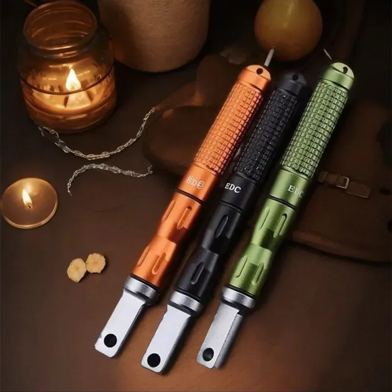 Ferro Rod Striker - ใหม่ Outdoor Survival กันน้ําไฟแช็กแบบพกพา Adventure Camping