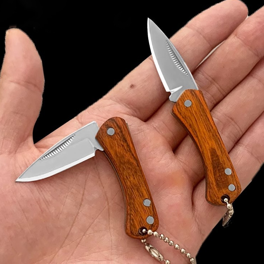 Edc Day Carry - พวงกุญแจขนาดเล็กมีดพกพาทุกวันพกพาสําหรับชาย Mini กล่องเปิดเครื่องตัด EDC สแตนเลสมีดพับ Sharp