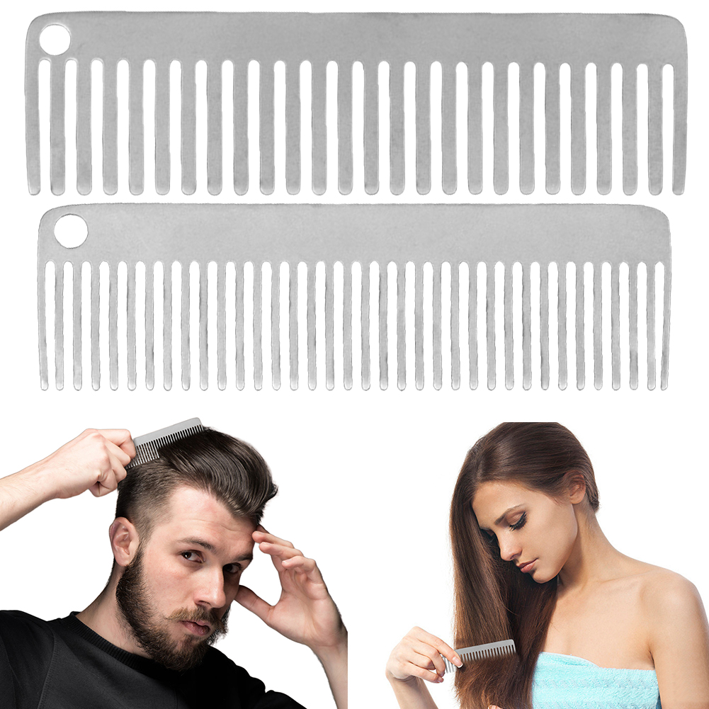Comb Pocket Titanium - หวีไทเทเนียม หวีไทเทเนียมป้องกันไฟฟ้าสถิตย์ หวีผมกลางแจ้งทนความร้อน หวีขนาดเล็ก น้ำหนักเบา อุปกรณ์ตั้งแคมป์