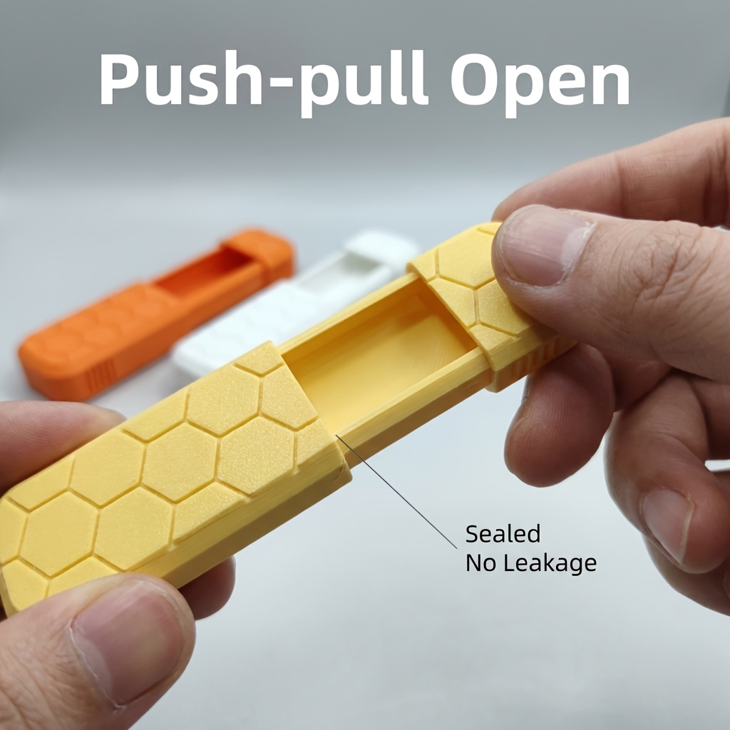 Edc Pill Carry - กล่องเก็บของแบบเลื่อนเปิด EDC พร้อมที่ใส่ยา พื้นผิวกันลื่น สำหรับการเดินทางกลางแจ้ง พกพาสะดวก