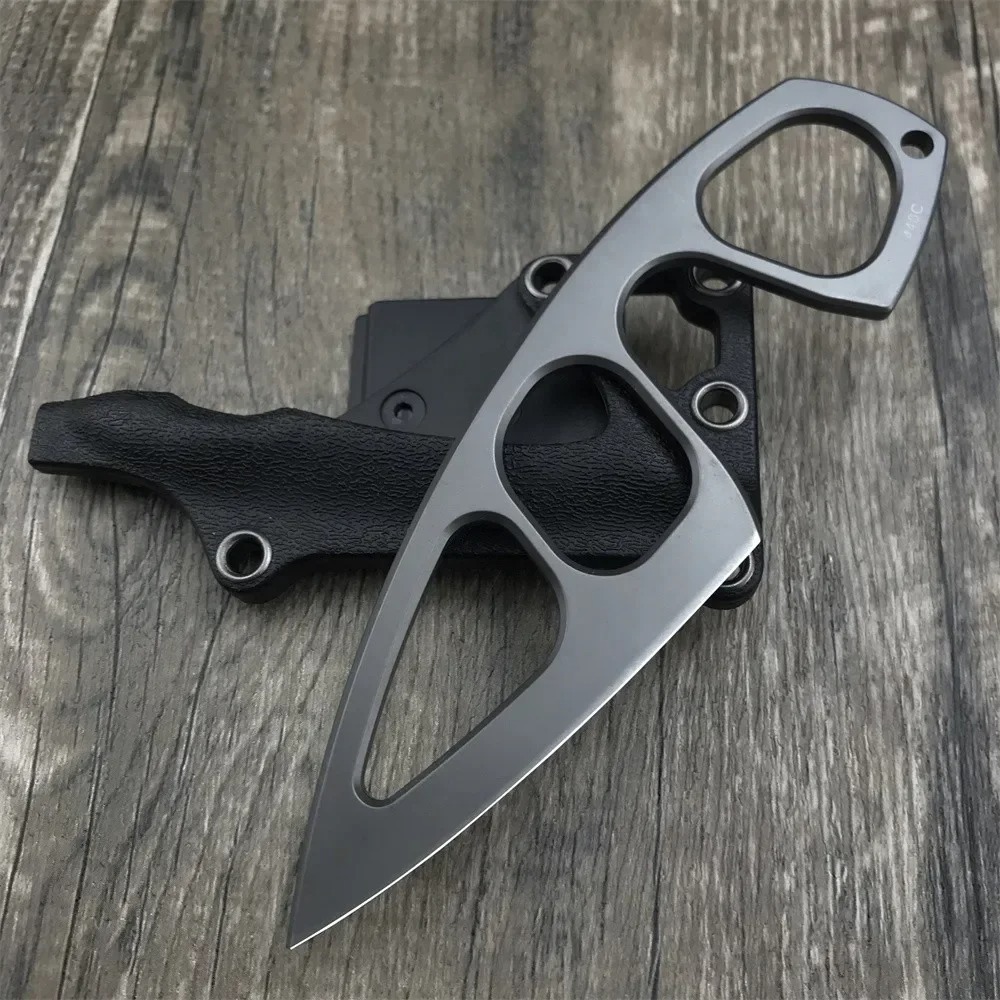 Edc Pocket Carry Fixed Blade - มีดคอแข็งแรงทนทาน ใบมีด 440C พร้อมปลอก Kydex พกพาสะดวก