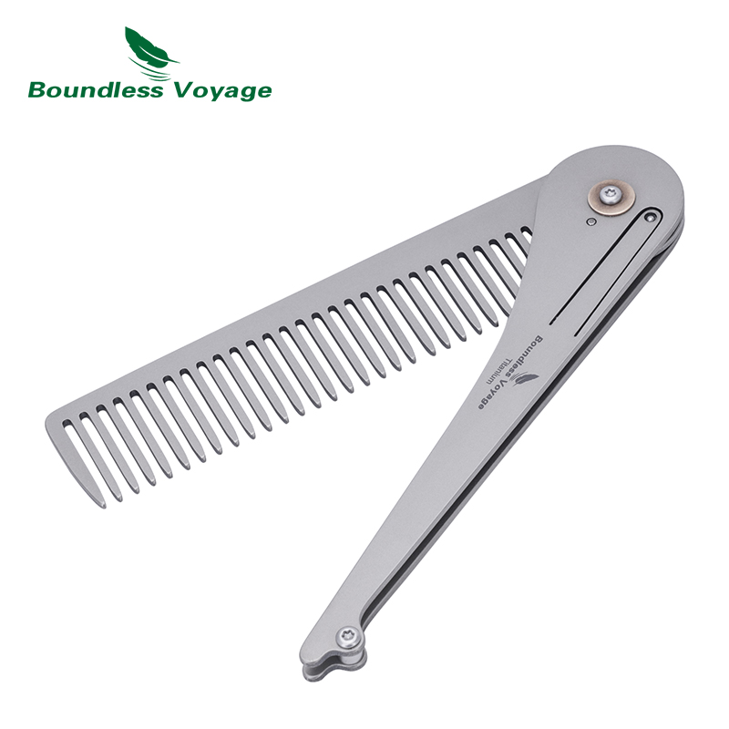 Comb Pocket Titanium - Boundless Voyage ไทเทเนียมหวีพับได้ Titanium Hair &