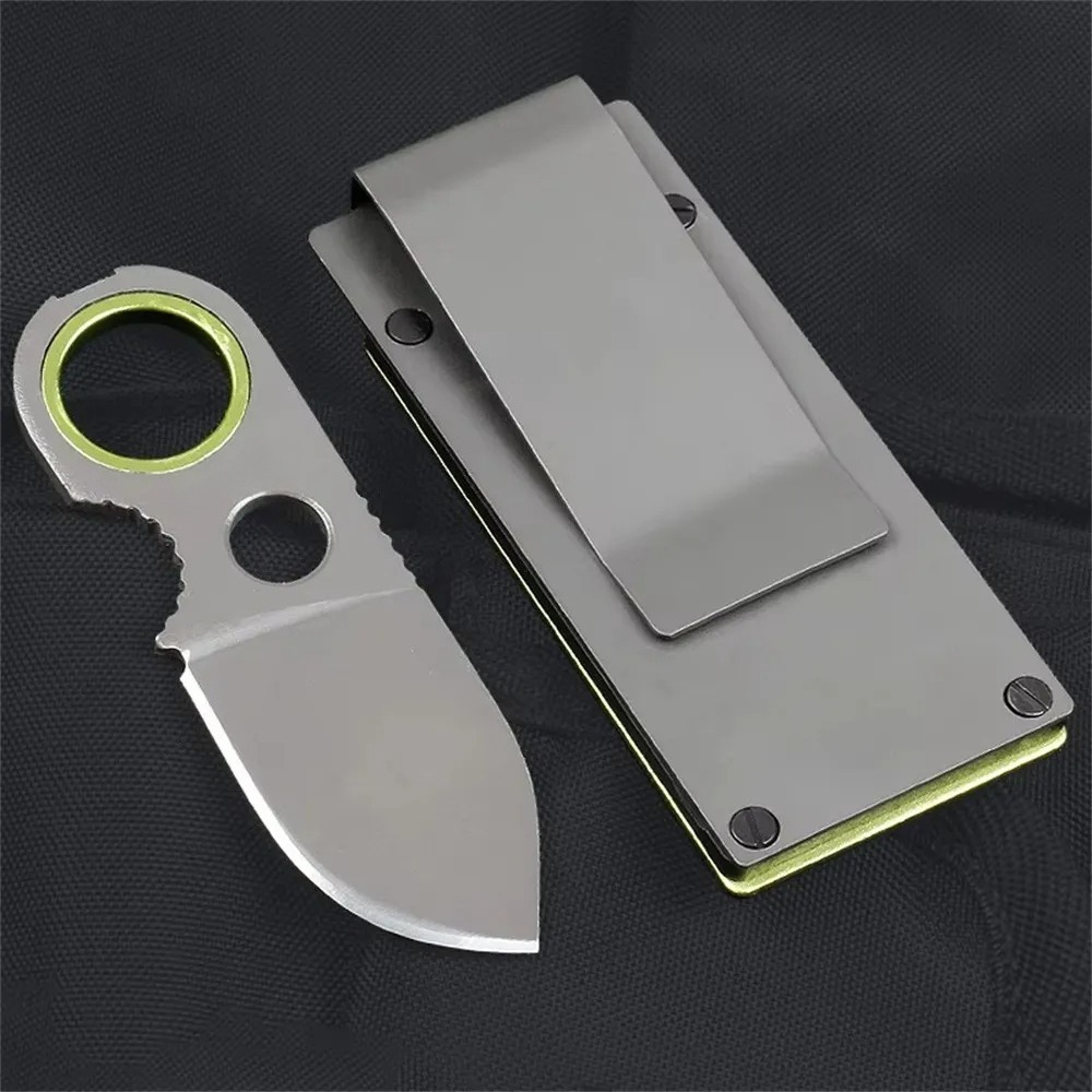 Edc Pocket Carry Fixed Blade - มีดพับขนาดเล็ก EDC ใบมีดคงที่ สแตนเลส พกพาสะดวก สำหรับแกะกล่อง