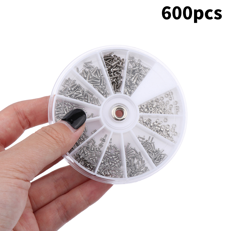 Micro Screwdriver Kit - 600ชิ้น/เซ็ตสากลแว่นตาไมโครแว่นตานาฬิกาแว่นตาสกรูน็อตไขควงชุดเครื่องมือซ่อมแซมชิ้นส่วนกล่องเครื่องมือ