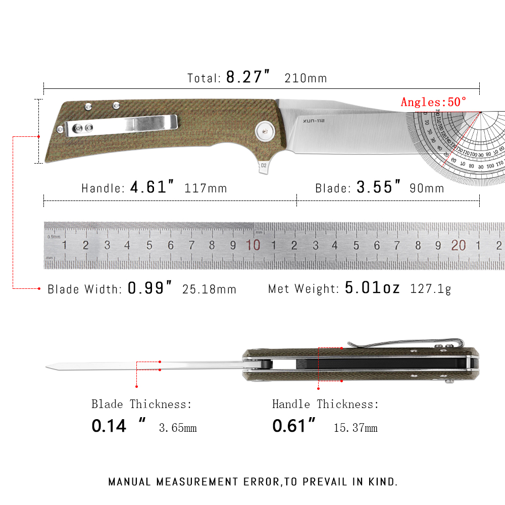 มีดพับ Shooziz XUN112 EDC พร้อ - Everyday Carry (Edc) Knife บทวิจารณ์และราคา
