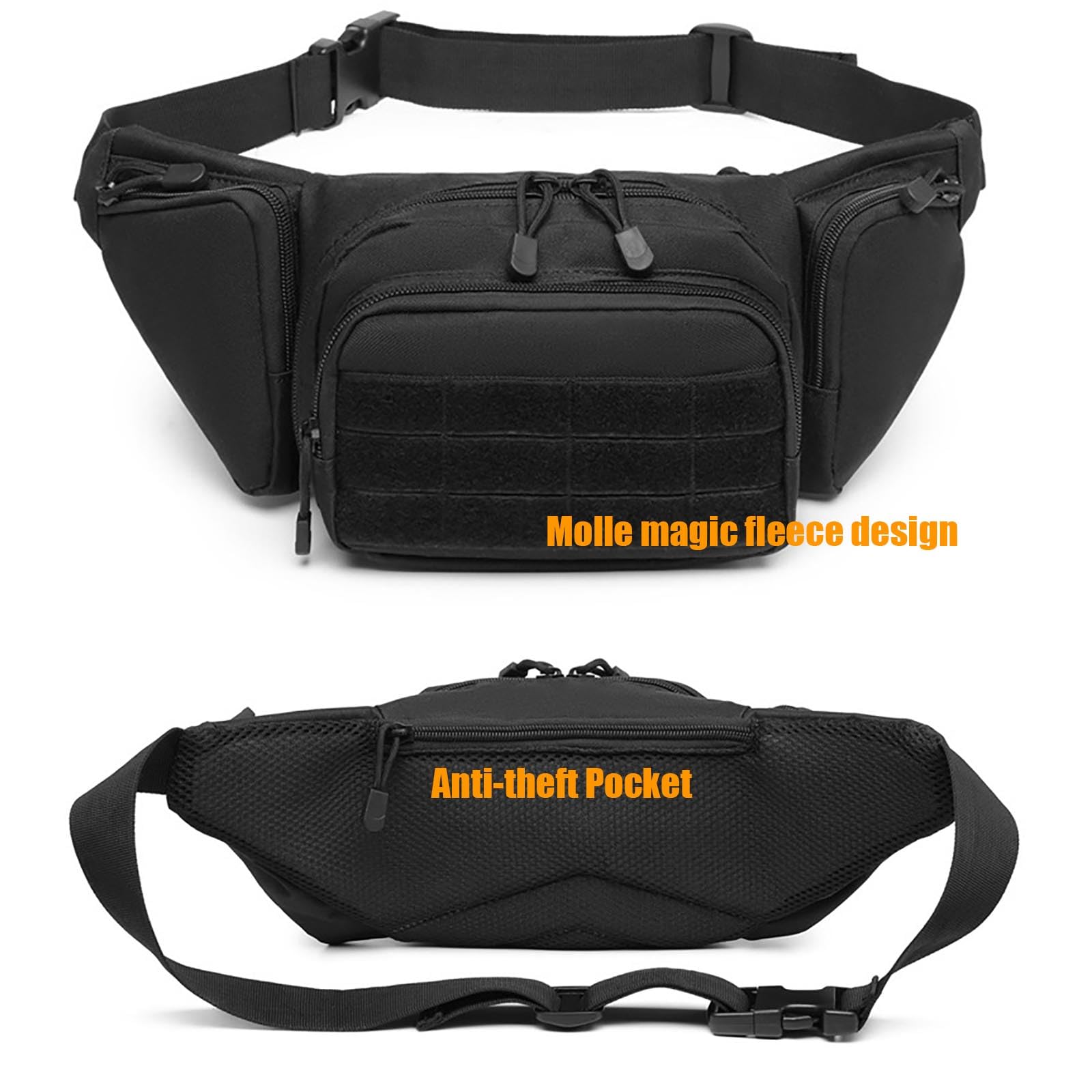 กระเป๋าคาดเอวกันน้ำแบบยุทธวิธี - Edc Concealed Carry Fanny Pack บทวิจารณ์และราคา