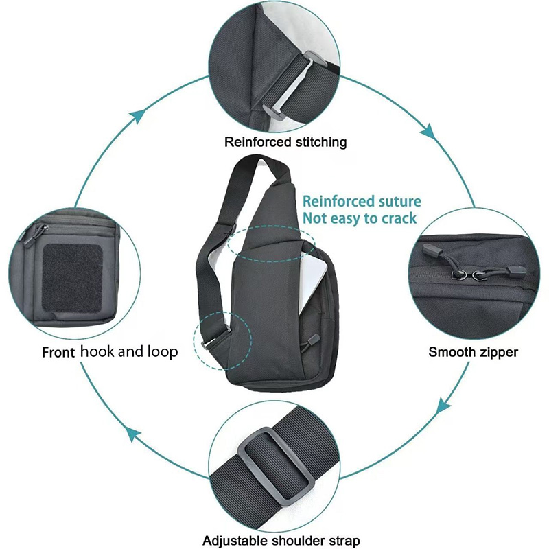 กระเป๋าปืนพกยุทธวิธี ซองปืนพกแ - Edc Concealed Carry Sling Bag บทวิจารณ์และราคา