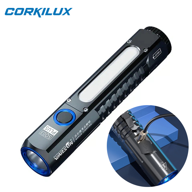 SQ03 Plus COB ทํางานไฟฉาย LED  - Edc Day Carry บทวิจารณ์และราคา