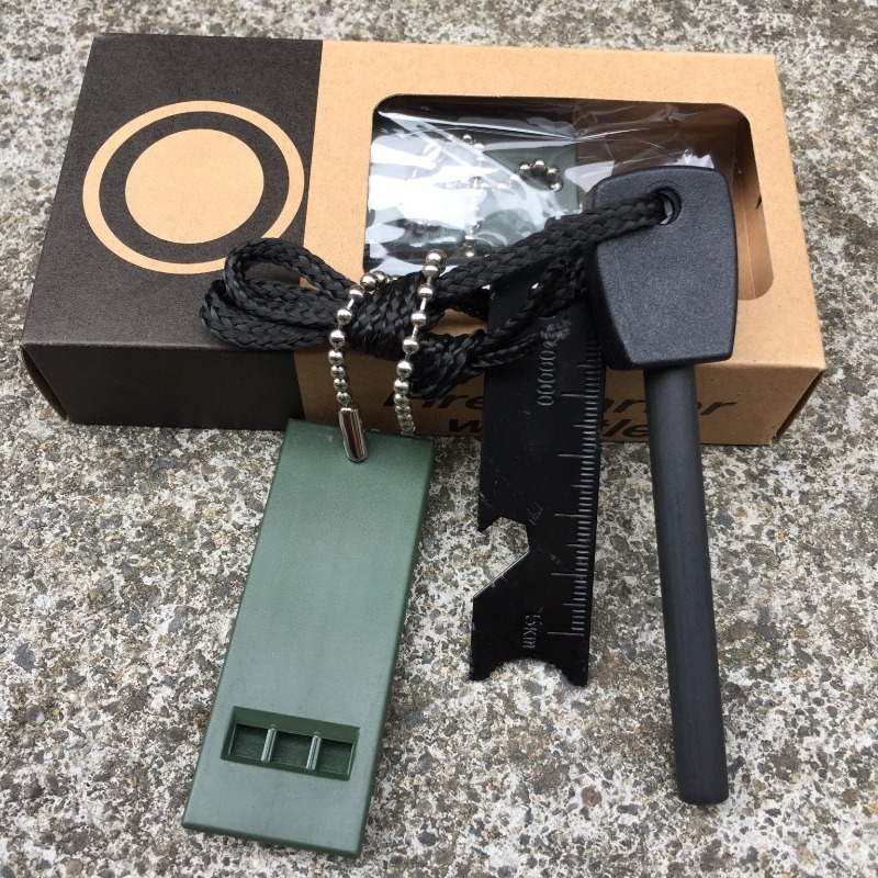 ชุดอุปกรณ์จุดไฟสำหรับเอาตัวรอด - Ferro Rod Striker บทวิจารณ์และราคา