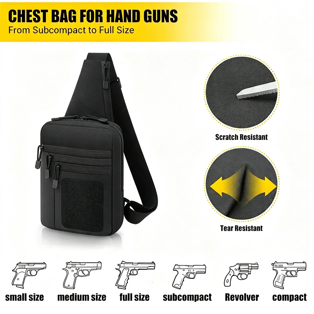 กระเป๋าเก็บปืนแบบซ่อนสำหรับพกพ - Edc Carry Bag For Pistol บทวิจารณ์และราคา