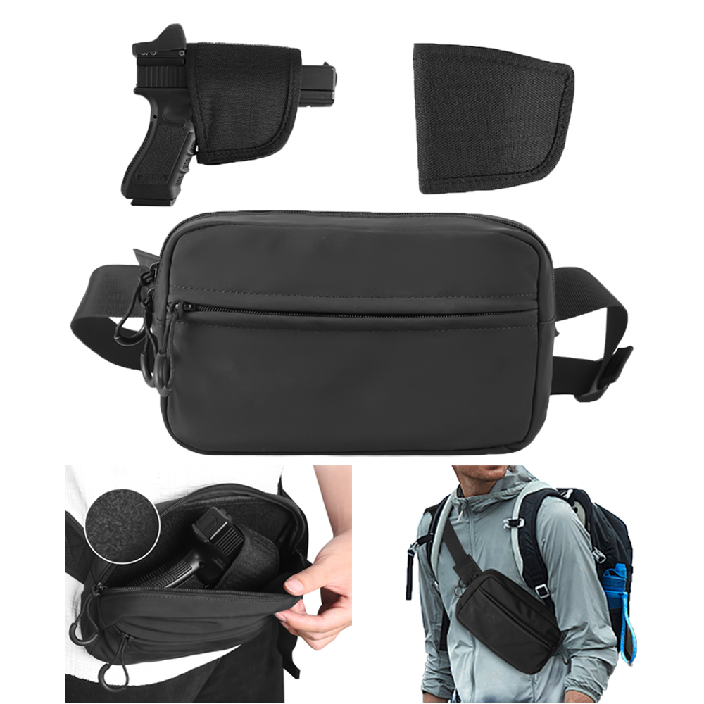 ยุทธวิธีCrossbodyกระเป๋าปืนพกเ - Edc Concealed Carry Fanny Pack บทวิจารณ์และราคา