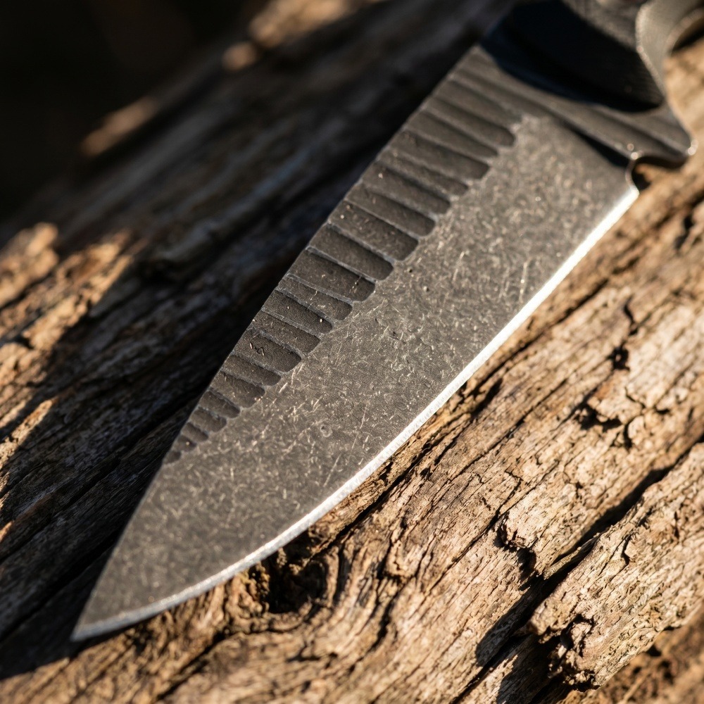 มีดบัชคราฟต์แบบฟูลแทง ใบมีด D2 - Edc Carry Fixed Blade Knife บทวิจารณ์และราคา