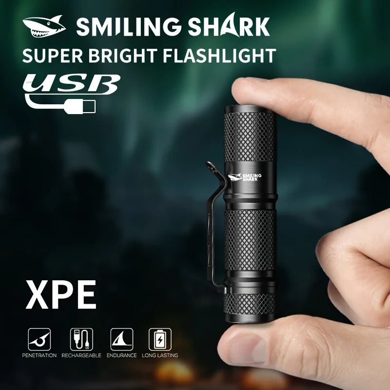 SMILING SHARK ไฟฉาย LED ขนาดเล - Edc Day Carry บทวิจารณ์และราคา