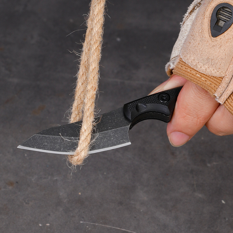 5CR15 สแตนเลสขนาดเล็กใบมีดมีด  - Edc Carry Fixed Blade Knife บทวิจารณ์และราคา