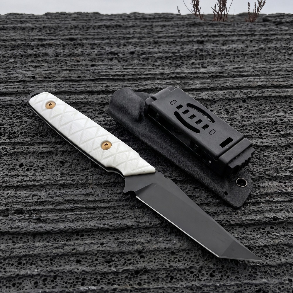 มีดใบตายแบบใหม่ ด้ามจับ G10 สี - Edc Carry Fixed Blade Knife บทวิจารณ์และราคา