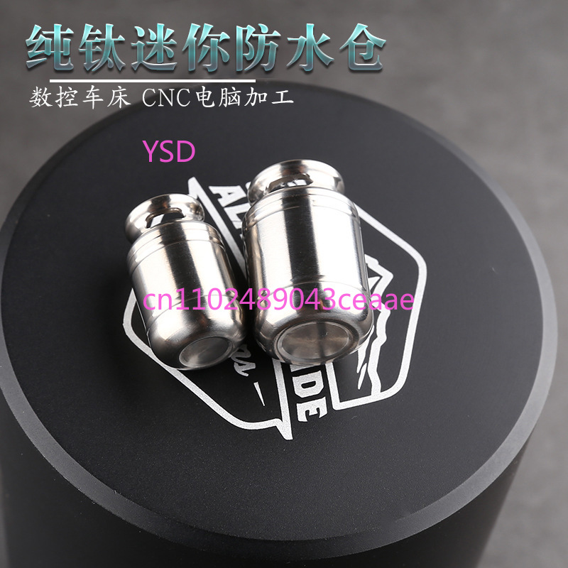 กล่องใส่ยาไทเทเนียมขนาดเล็ก กั - Edc Pill Carry บทวิจารณ์และราคา