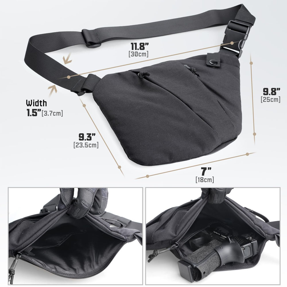 ปืนปกปิดทางยุทธวิธีกระเป๋าใส่โ - Edc Carry Pistols บทวิจารณ์และราคา