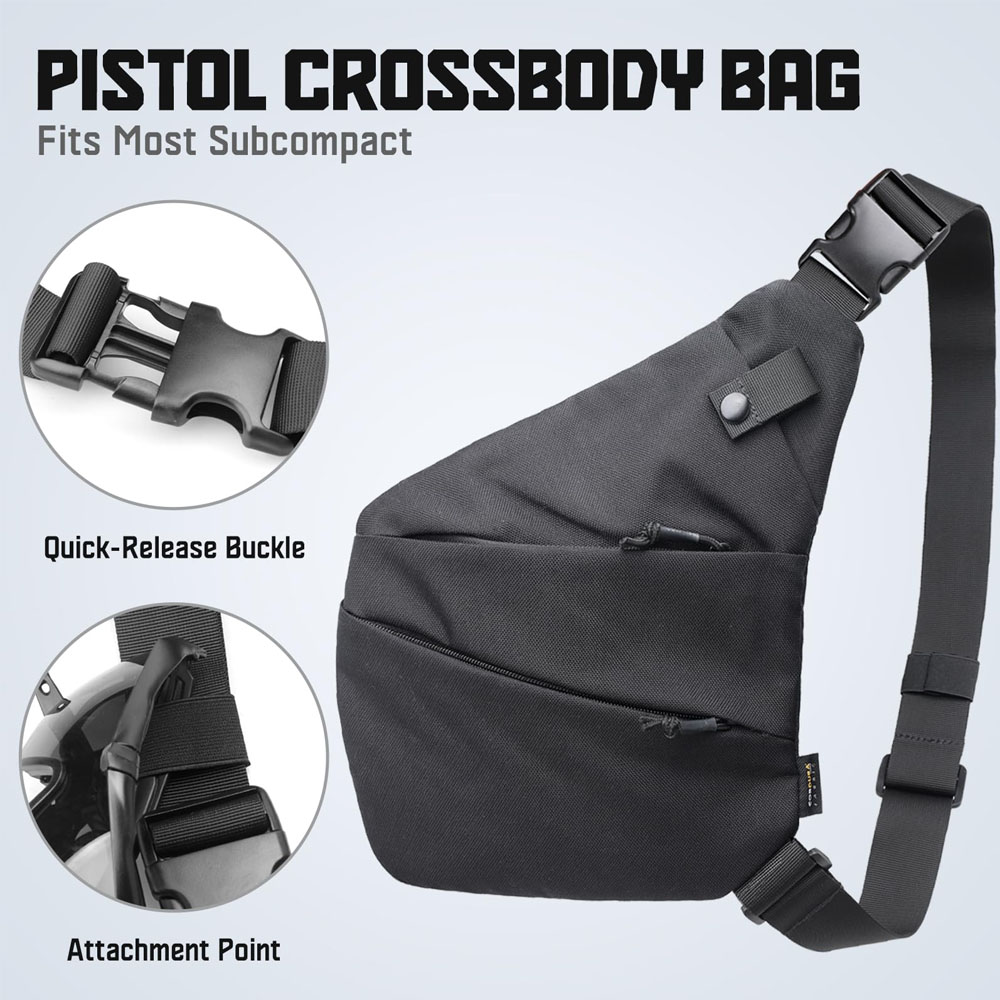 ปืนปกปิดทางยุทธวิธีกระเป๋าใส่โ - Edc Carry Pistols บทวิจารณ์และราคา