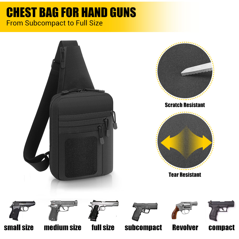 กระเป๋าปืนพกยุทธวิธี กระเป๋าใส - Edc Carry Pistols บทวิจารณ์และราคา