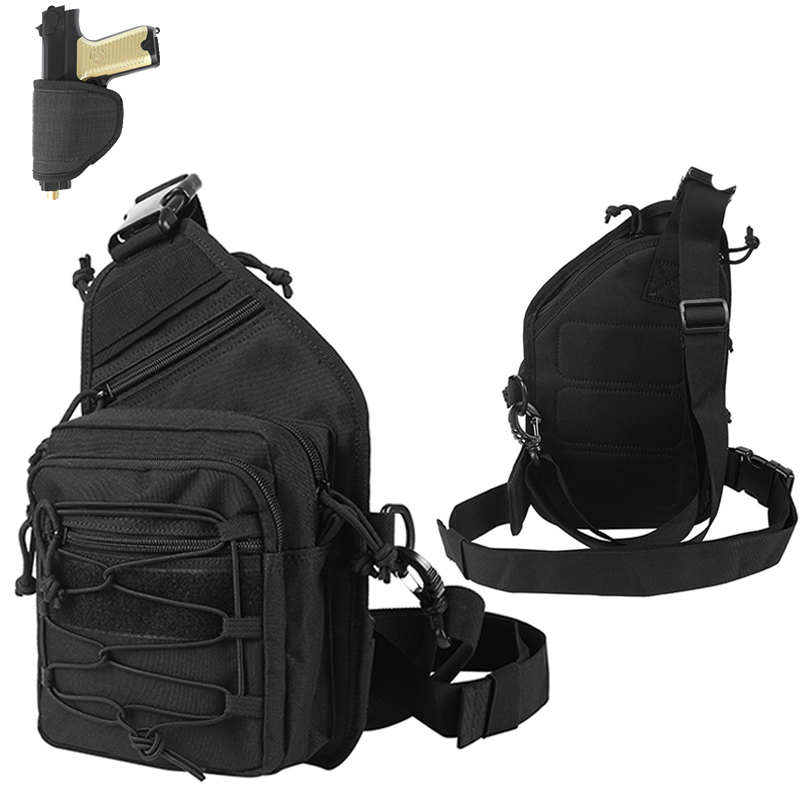 กระเป๋าพกพาแบบซ่อน กระเป๋าสะพา - Edc Concealed Carry Sling Bag บทวิจารณ์และราคา