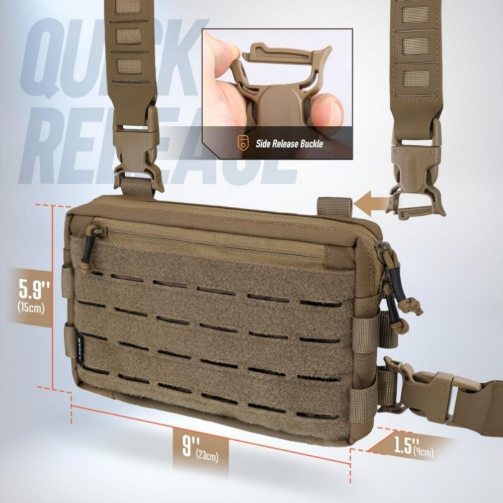 กระเป๋าคาดอกผู้ชายแฟชั่น 1000D - Edc Carry Items บทวิจารณ์และราคา