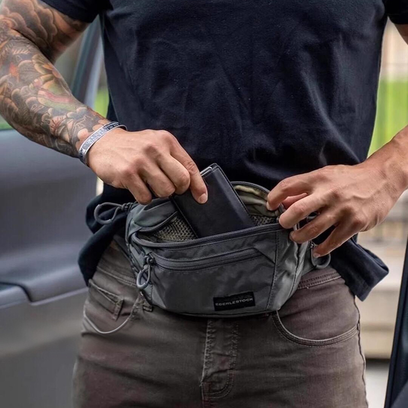 กระเป๋าคาดเอวผู้ชายพร้อมสายปรั - Edc Concealed Carry Fanny Pack บทวิจารณ์และราคา