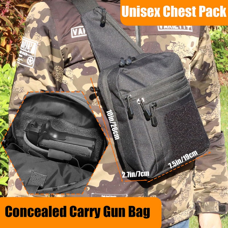 กระเป๋าคาดอกแบบยุทธวิธีใหม่ ซอ - Edc Carry Pistols บทวิจารณ์และราคา