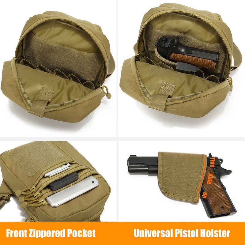 กระเป๋าคาดอกแบบยุทธวิธีใหม่ ซอ - Edc Carry Pistols บทวิจารณ์และราคา