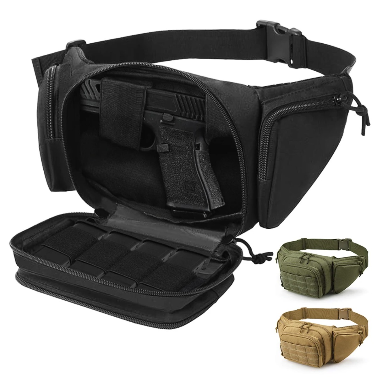 กระเป๋าคาดเอว MOLLE Tactical ส - Edc Concealed Carry Fanny Pack บทวิจารณ์และราคา