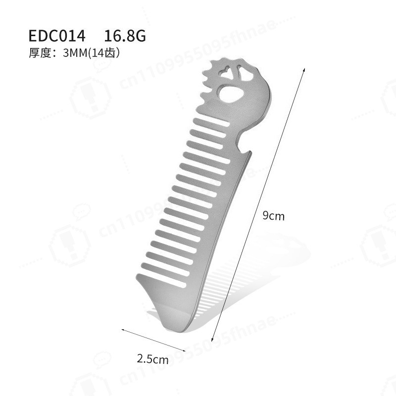 หวีจัดแต่งทรงผมสำหรับผู้ชาย ทำ - Comb Pocket Titanium บทวิจารณ์และราคา