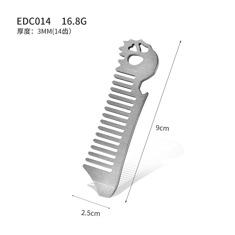 หวีจัดแต่งทรงผมสำหรับผู้ชาย ทำ - Comb Pocket Titanium บทวิจารณ์และราคา