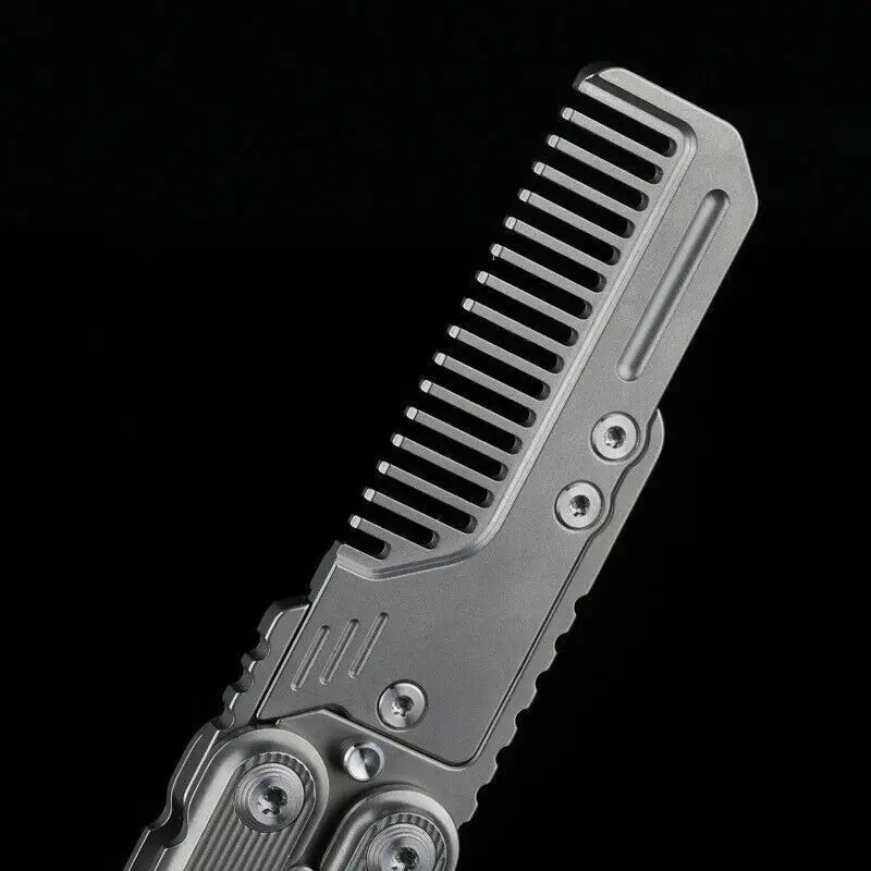 FEGVE EDC ที่เปิดหวีโลหะผสมไทเ - Comb Pocket Titanium บทวิจารณ์และราคา