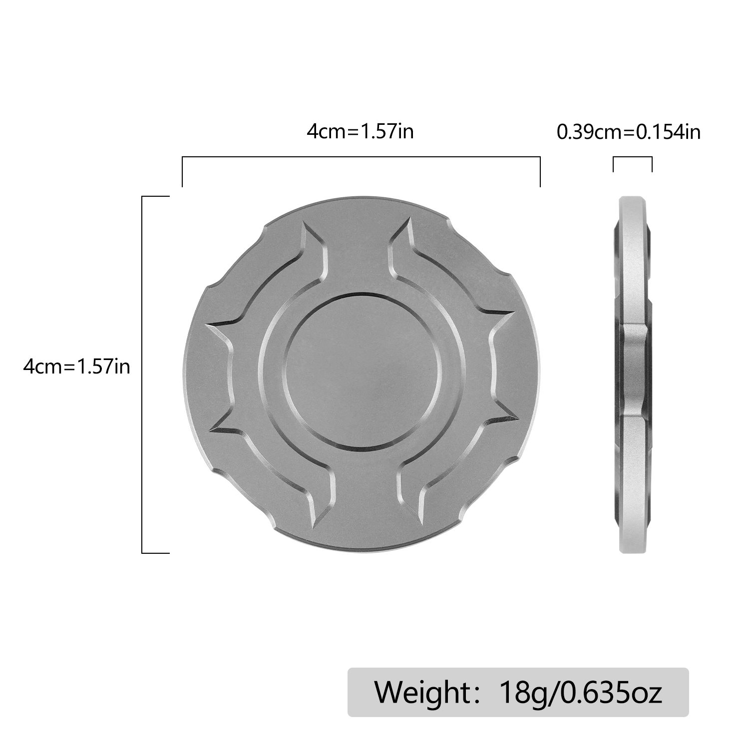เหรียญไทเทเนียมอัลลอยด์ ฟิดเจ็ - Edc Carry Coins บทวิจารณ์และราคา